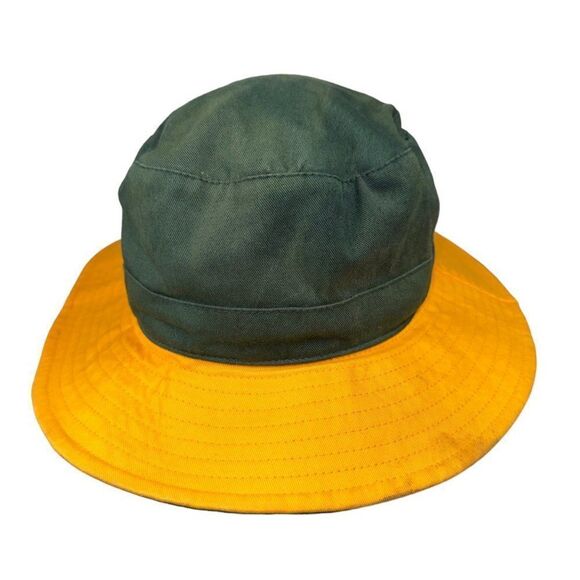 Vintage 90's Green Bay Packers Bucket Hat Green / Yellow XL-XXL - Picture 3 of 8